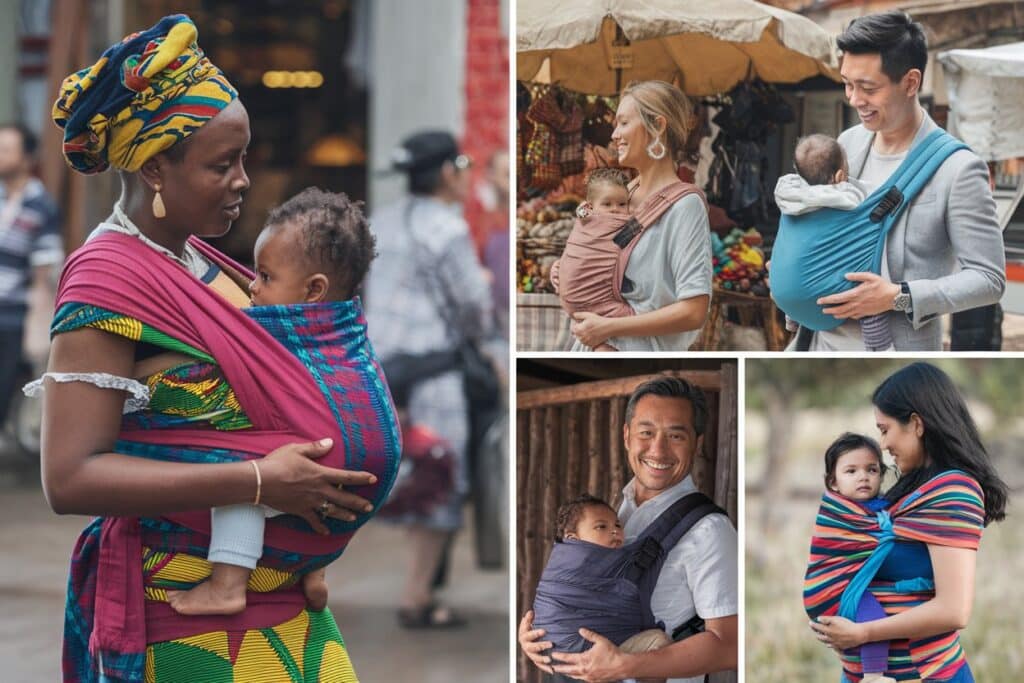 Diverse cultural traditions of babywearing across the world