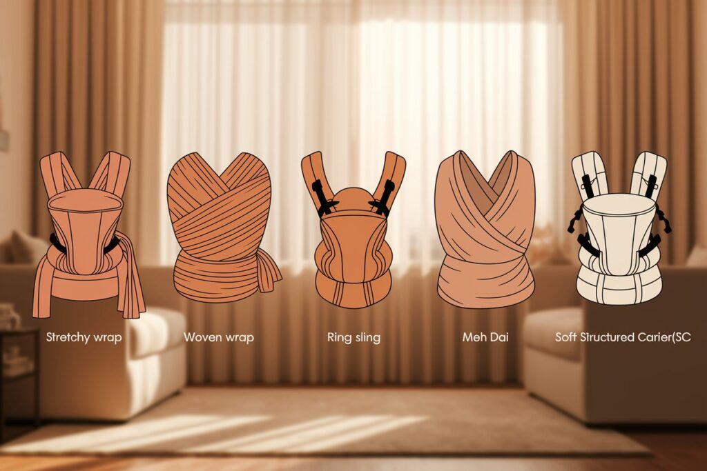 Different types of baby carriers explained.